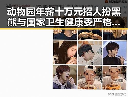 动物园年薪十万元招人扮黑熊与国家卫生健康委严格管理麻醉药品形成鲜明对比